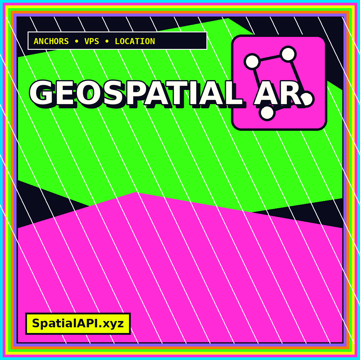 Typography artwork for ARCore Geospatial API Design