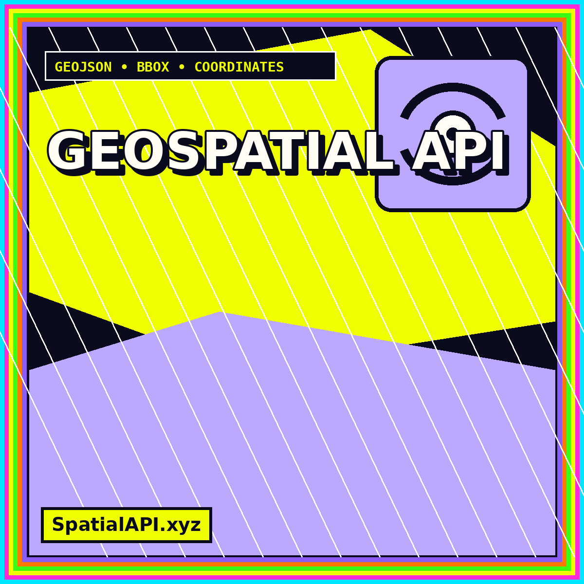 Typography artwork for Building a Geospatial API