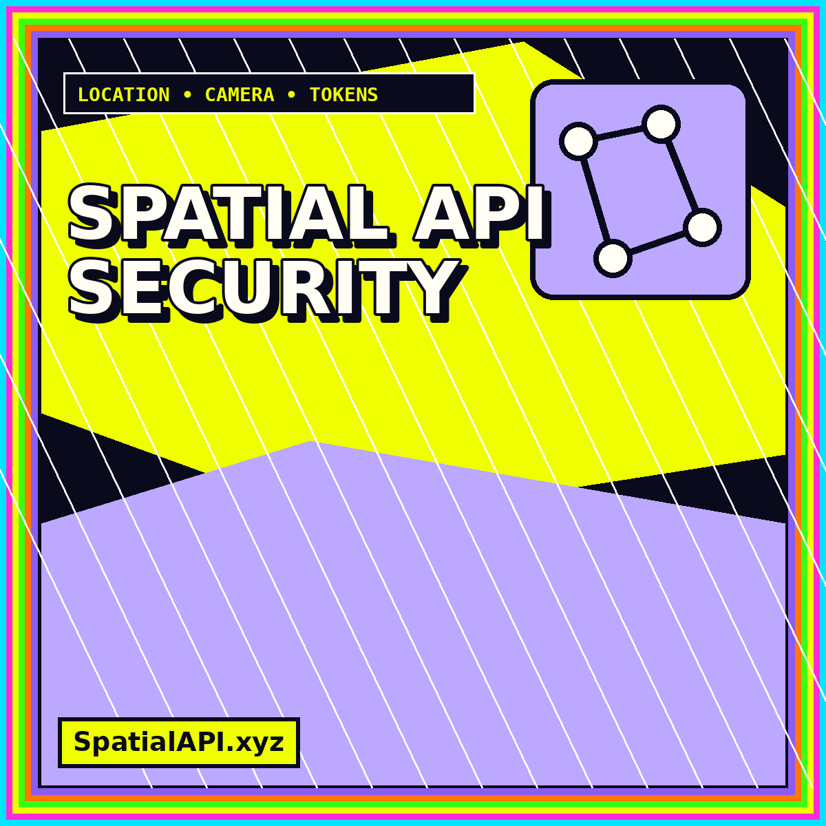 Typography artwork for Spatial API Security & Privacy