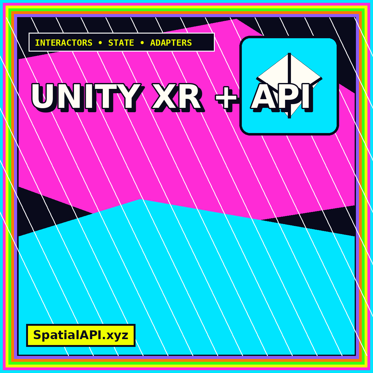 Typography artwork for Unity XR Integration Patterns