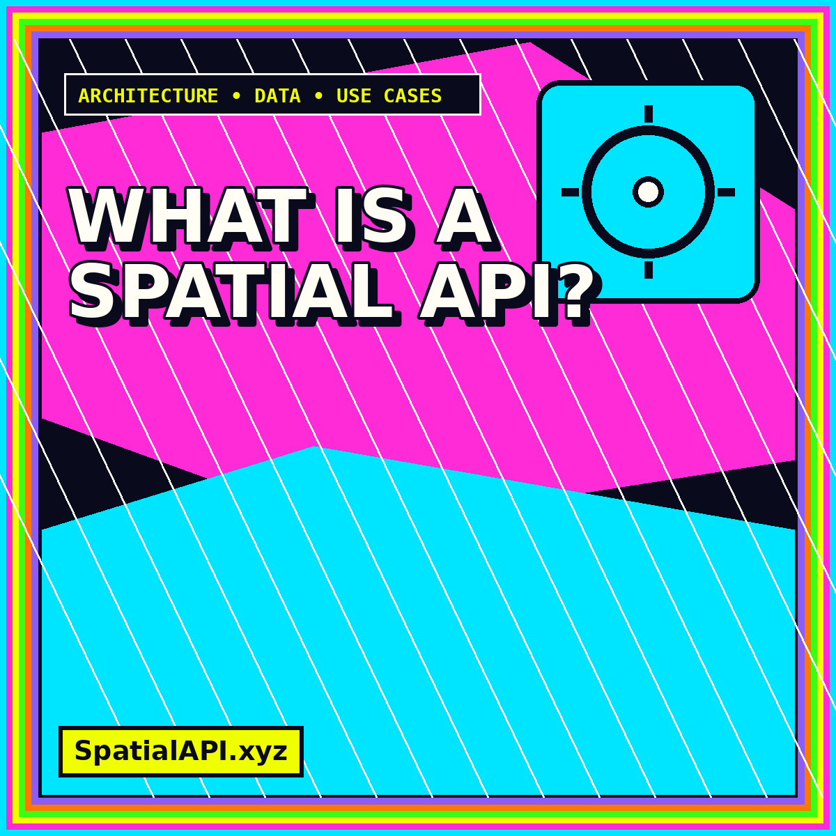 Typography artwork for What Is a Spatial API?